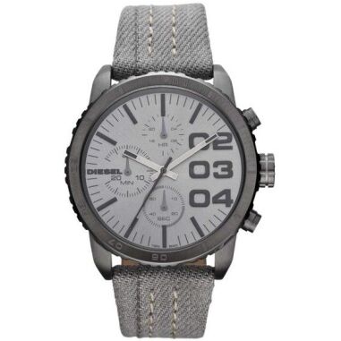 Diesel Textilband für Uhren & Uhrenarmband Diesel DZ5355 Textil Grau 22mm
