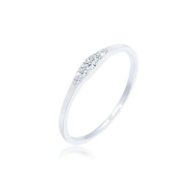 Elli DIAMONDS Verlobungsring Verlobungsring Diamant (0.09 ct) 925 Silber