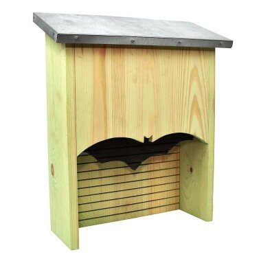 Fledermauskasten Fledermaushaus Holz Blechdach Nistkasten für Fledermäuse