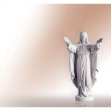 Grabfigur mit Figur & Jesus Figur aus Stein