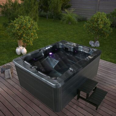 HOME DELUXE Outdoor Whirlpool BLACK MARBLE