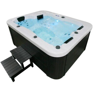 Home Deluxe Outdoor Whirlpool White Marble