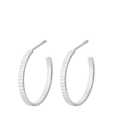 Ohrring Reflection Hoops silber