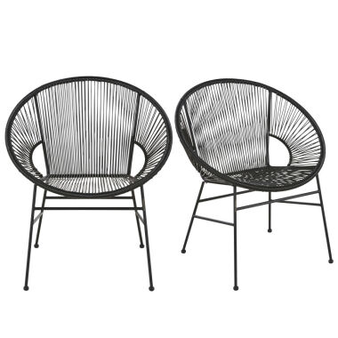 Sessel für gewerbliche Nutzung aus schwarzem