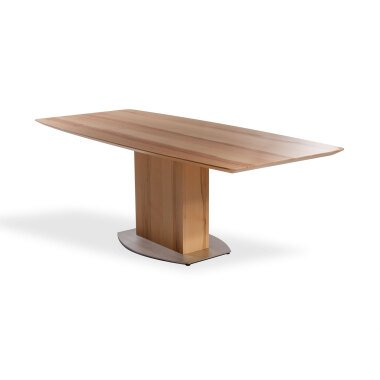TALINA Maßesstisch / Säulenesstisch, Material Massivholz / Edelstahl