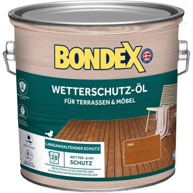 Bondex Wetterschutz-Öl Teak 2,5 l