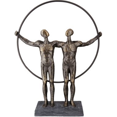 Casablanca by Gilde Dekofigur Skulptur two men