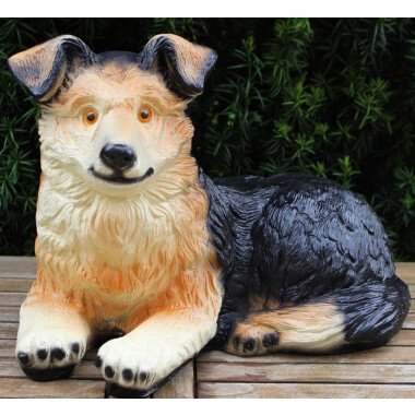 Dekorationsfigur Hund Welpe Border Collie