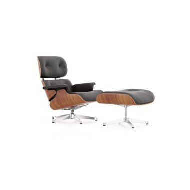 Hochglanz Clubsessel & Vitra Lounge Chair & Ottoman klassische Maße poliert