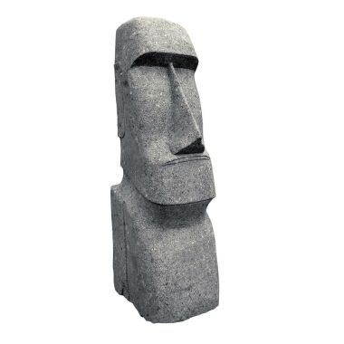Mystische Moai-Kopf Statue aus Basanit für