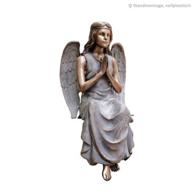 Bronzestatue Betender Engel zum Hinsetzen