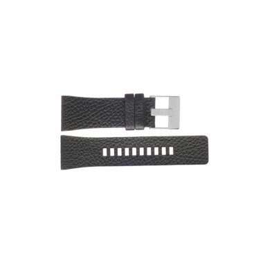 Diesel Lederband für Uhren & Uhrenarmband Diesel DZ7376 Leder Schwarz 28mm