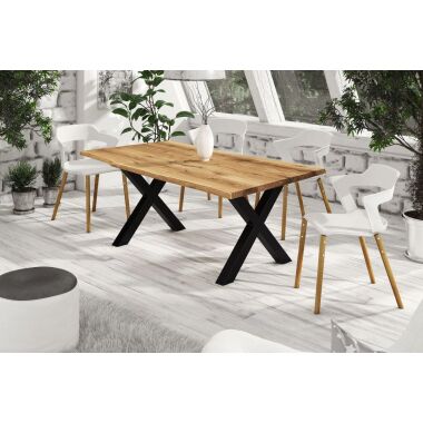 Esstisch Tisch RAIJA Wildeiche geölt 180x90 cm