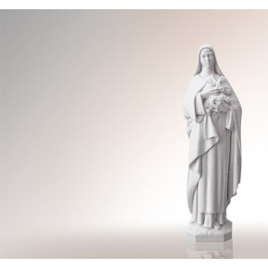 Grabfigur mit Herz & Klassische Madonna Steinfiguren Maria Heiligenfiguren
