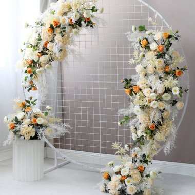 Hochzeit Bogen Blumen Aisle Läufer Fotografie