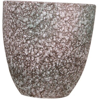 Keramik-Übertopf Vulcano Ø 13,5 cm x 13 cm Dunkelgrün