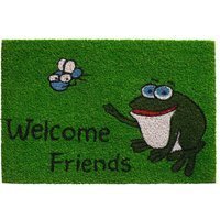 Kölle Kokos Fußmatte Welcome Friends Frosch 40x60 cm
