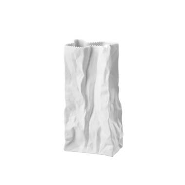 Rosenthal Tütenvase, 22 cm, weiß-matt poliert