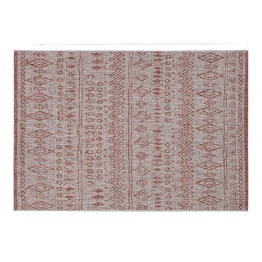 Teppich im Berberstil grau und rot 160x230 cm MEA