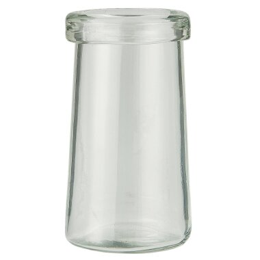 Vase mit breiter Kante, Höhe 11,5, Ø 6,3 cm, klar