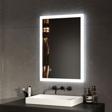 Emke Badspiegel mit Beleuchtung led Badezimmerspiegel