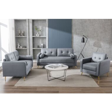 Happy Home Couchgarnitur 3tlg. Sofaset 3-2-1-Sitzer