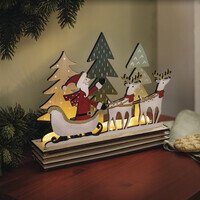 LED-Board Santa mit Schlitten