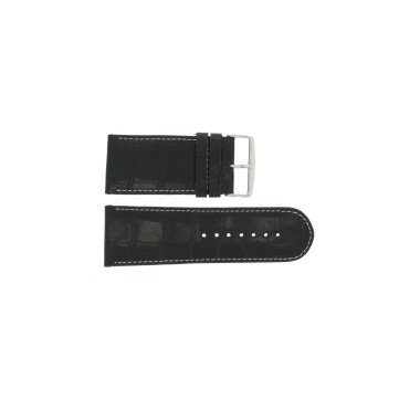 Lederband für Uhren & Uhrenarmband Universal 61324.24Z Leder Schwarz 24mm