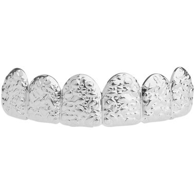 One size fits all Top Grillz NUGGET silber