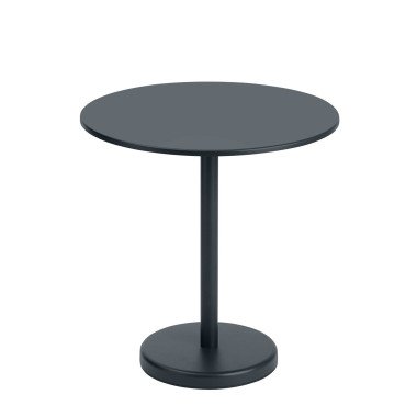 Outdoor Tisch Linear Steel Café Table round black