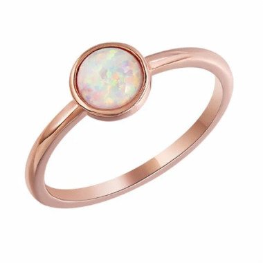 Ring Mit Opal Vergoldet