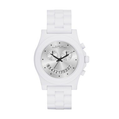 Uhrenarmband Marc by Marc Jacobs MBM4573 Kunststoff Weiss 20mm