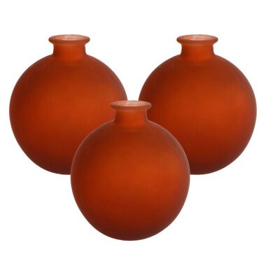 3 Stück Rivanto Vase Artemis S matt Terra