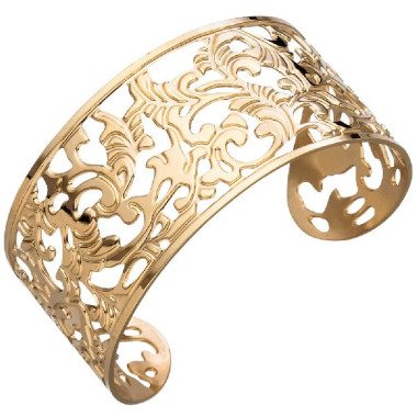 Armreif in Gold & Armspange / offener Armreif aus Edelstahl gold farben beschichtet Armband CJ