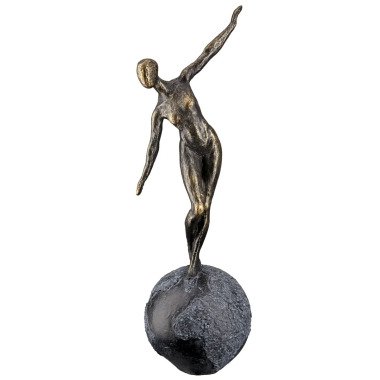 GILDE Skulptur The world in balance; 13x40x12