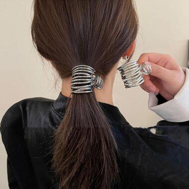 Hoher Pferdeschwanz-Clip für Frauen Mode Metall Haarkralle Mädchen Klemmen Mädch