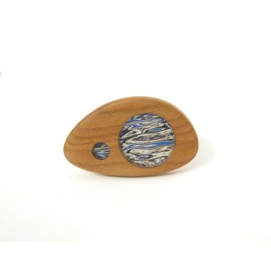 Holzring aus Holz & Seewellen | Verstellbarer Ring Aus Kirschholz, Kunstharz