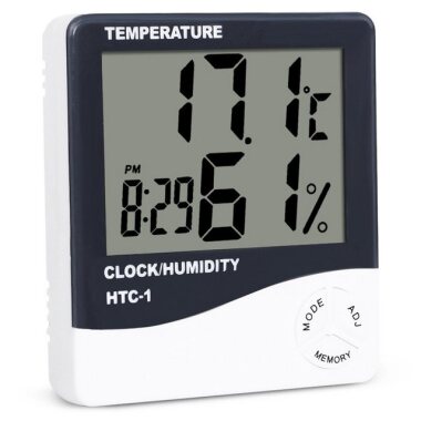 VERK GROUP Wetterstation Thermometer Hygrometer Temperatur Alarmfunktion Uhr Wet