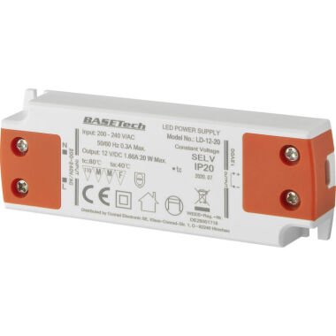 Basetech LD-12-20 LED-Trafo Konstantspannung