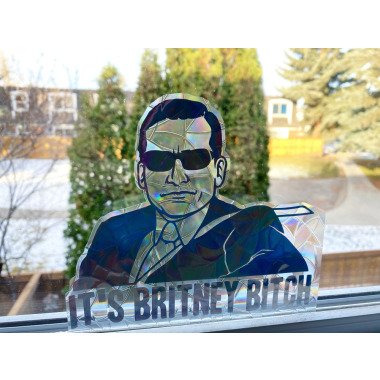 Britney Btch Suncatcher Fensterbild, Sticker