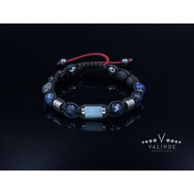 Echtes Saphir Armband Herren Aquamarin Kristall Geschenk Für Männer Weihnachten