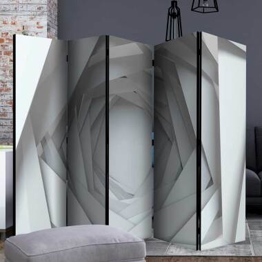 Raumteiler Wand aus fünf Elementen abstraktem Muster