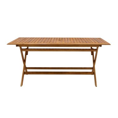 Rechteckiger Gartentisch aus Massivholz B170