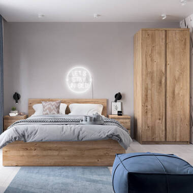 Schlafzimmermöbel Set mit Bett 140x200cm