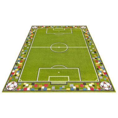 Soccer Pitch Kinderteppich Teppich Fußballfeld