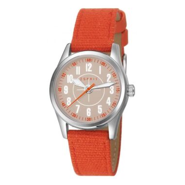Uhrenarmband Esprit ES103444006 Leder Orange 16mm