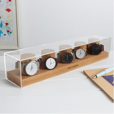 Uhrenbox Für Fünf Uhren/Uhrenaufbewahrung Geschenke Ihn Personalisiertes