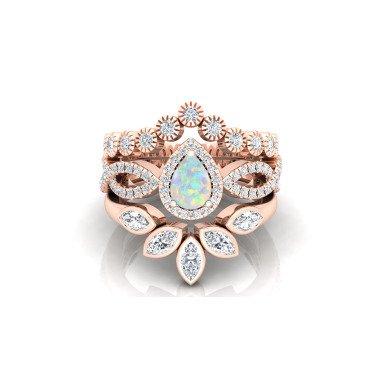 Wunderschöne Birne 7x5mm Natürlicher Opal