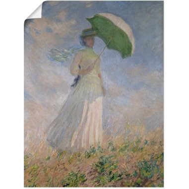 Artland Kunstdruck »Frau mit Sonnenschirm