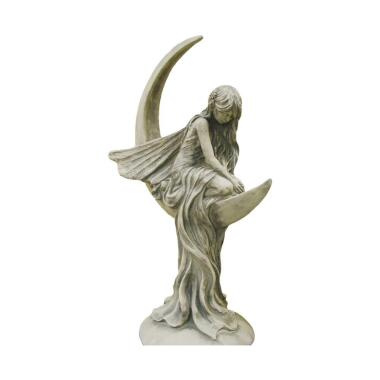 Engel Skulptur mit Engel & Einzigartiger betender Engel mit Mondsichel